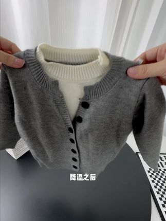 时尚假两件小卫衣简直帅爆了 #童装 #萌娃穿搭 #婴幼儿服饰 #小号针织衣服