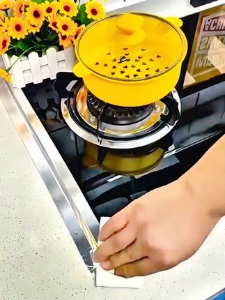 厨房缝隙难清理?试试这款美缝贴,防水防霉,好用还不贵! #铝箔美缝贴 #防水防油 #厨房好物 #居家好物