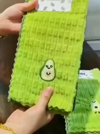 吸水抹布去污可爱刺绣抹布厨房清洁布绣花方巾加厚双面百洁布抹布 #抹布 #洗碗巾 #厨房必备 #居家必备 #毛巾