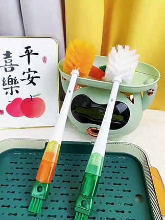 必备!可拆卸五合一多功能杯刷,清洗各种杯子超轻松 #可拆卸杯刷 #吸管刷推荐 #洗杯好帮手 #奶瓶刷推荐 #长柄洗杯刷