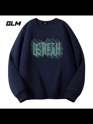 潮牌GLM春秋季男士卫衣外套圆领长袖T恤打底衫大码上衣加绒服装潮#男士卫衣 #潮牌服装 #春秋季穿搭 #加绒上衣 #GLM潮牌