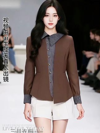 《职场风与休闲感的碰撞:咖色拼接穿搭演绎通勤新时尚》 #ootd穿搭#咖色系服装搭配 #穿搭技巧 #搭配技巧 #穿出高级感