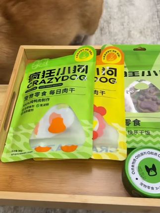 【超值组合】疯狂小狗磨牙棒狗狗零食肉蔬狗罐头鸭肉干宠物零食