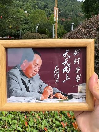 只要好好学习,就能天天向上!#致敬伟人#相框摆台#书桌摆台#正能量
