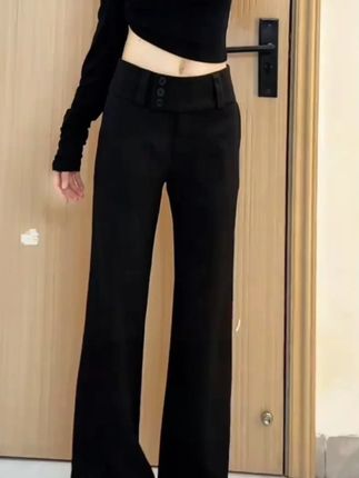 极简西裤#今日穿搭 #秀出好身材  #显瘦裤子  #梨形身材穿搭  #通勤搭配