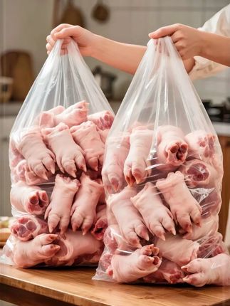 🐷【新鲜猪小蹄膀,烹饪的超赞选择🐷 宝子们,今天来给大家分享一下新鲜猪小蹄膀🥰。 新鲜猪小蹄膀,肉质鲜嫩,色泽红润有光泽计。每一块的大小都很均匀,满满的都是胶原蛋白。无论是红烧、炖汤还是卤制,都能烹饪出超级美味的佳肴😍。 买回家后,简单处理一下就能下锅,方便又省心。这种新鲜的食材,真的是厨房中的宝藏呀心💕。 #新鲜猪小蹄膀 #美食食材 #厨房宝藏#猪脚 #红烧猪脚