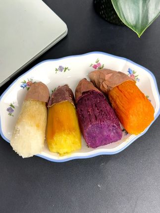 四大薯王组合装一次吃到四种不同口味,每一种都是甜蜜的小惊喜! #妈呀太香了 #好吃到根本停不下来 #优质农产品 #坏果包赔 #榴莲蜜薯