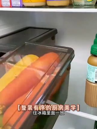 冰箱收纳盒厨房水果手柄保鲜盒收纳整理鸡蛋收纳盒#冰箱收纳盒 #收纳盒 #保温盒 #冰箱收纳盒 #收纳盒推荐