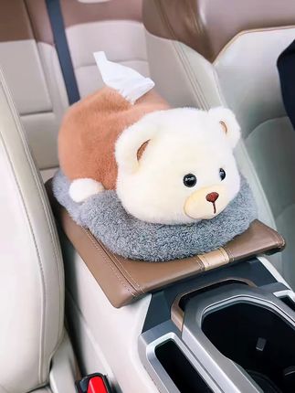 车载好物纸巾盒扶手箱抽纸盒创意汽车***摆件公仔汽车内装饰品#车载纸巾盒 #汽车摆件 #创意抽纸盒 #车载好物 #车内装饰
