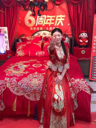 亲戚都羡慕了 这款套件真的太漂亮了 #备婚好物分享 #嫁女儿陪嫁全套用品 #婚庆用品