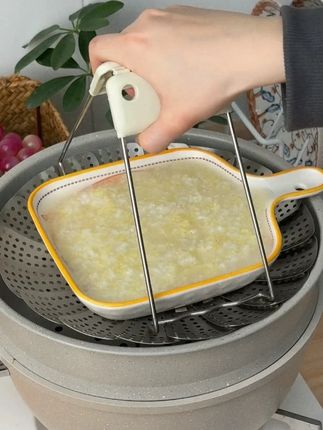 防烫夹取碗夹防滑钳夹子厨房夹盘子夹蒸菜不锈钢隔热提盘夹碗神器#优勤 #取盘夹 #厨房好物 #取碗夹 #取盘夹