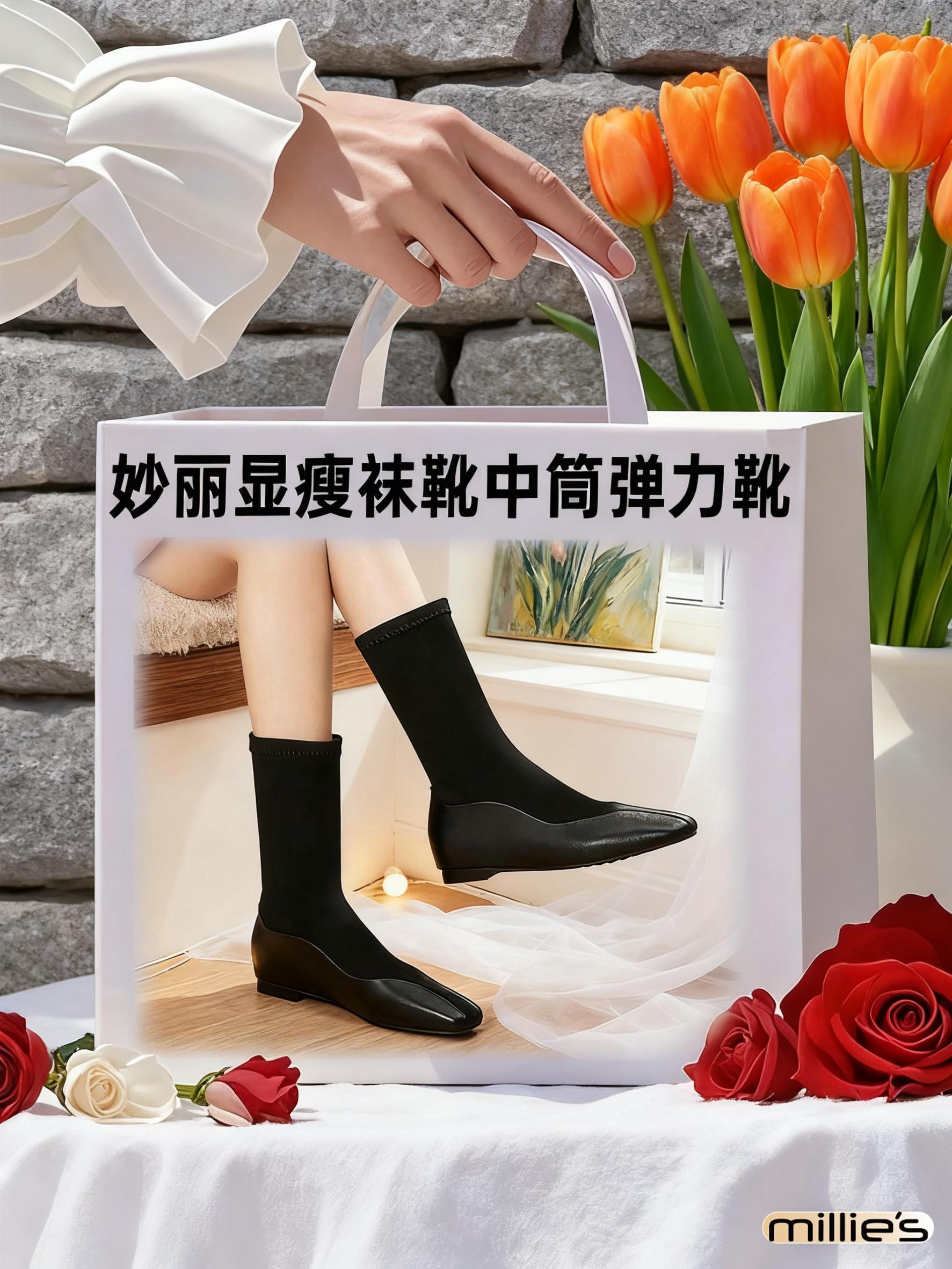 #好鞋推荐#好穿又好搭#好穿不累脚#袜靴推荐#妙丽女鞋