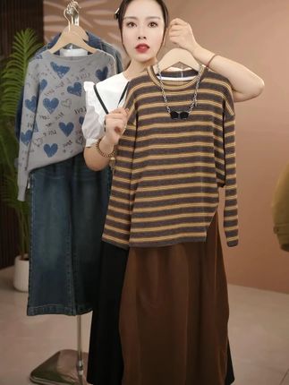 女童套装春秋2025新款洋气儿童条纹卫衣休闲女孩阔腿裤两件套 #显瘦穿搭 #面料舒适透气 #显瘦遮肉 #穿出高级感 #时尚两件套