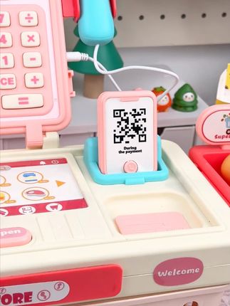 现在的小孩子的过家家玩具都能扫码了?太超前了 #儿童玩具 #母婴好物 #女孩玩具 #过家家玩具