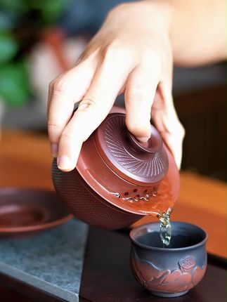 紫陶免过滤盖碗#茶器之美 #召唤茶友 #器物之美