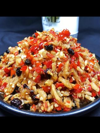 竹乡飘飘萝卜干剁椒不油不甜辣椒酱下饭菜咸香脆辣酱菜拌面拌粉#萝卜干剁椒 #下饭菜 #拌面拌粉 #咸香脆 #美食搭配