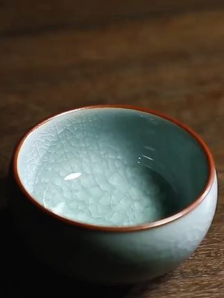 汝窑冰花#主人杯 单杯 开片个人专用茶杯 陶瓷#品茗杯 #功夫茶具 #茶盏 #器物之美