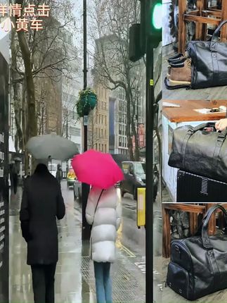 出差包欧美时尚潮流旅游袋户外旅行袋防水耐磨pu皮旅行包波点休