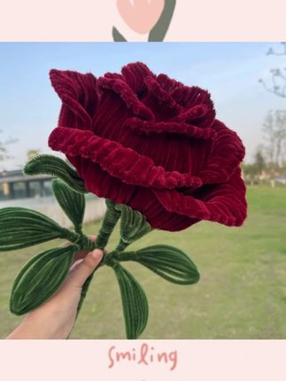 巨型复古玫瑰花扭扭棒diy手工编织材料包自制仿绒花永生花送闺蜜#扭扭棒材料包 #手工编织 #复古玫瑰花 #DIY礼物 #闺蜜好物