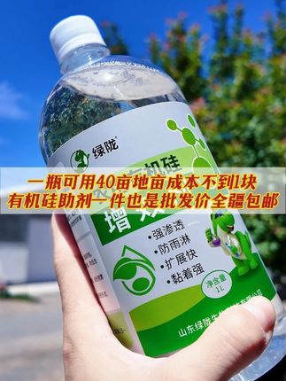 有机硅助剂增效剂,全疆包邮! 作为农药助剂,增强农药的粘附力、渗透性和耐雨水冲刷能力,提高农药利用率,减少农药残留。#新疆棉花#农资肥料#增效剂 #农药化肥 #打药