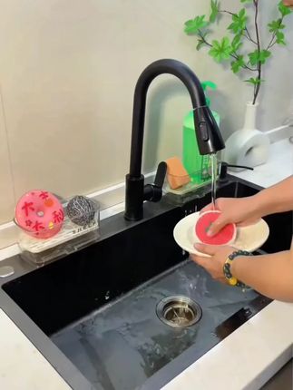 厨房水槽旁放在这样的沥水架,台面就不会湿哒哒了!!#厨房好物 #沥水架 #实用好物 #生活好帮手