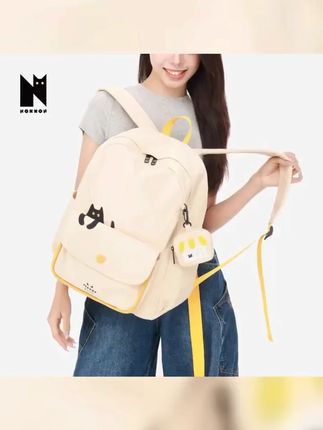 NOXXON可爱搞怪大容量双肩包女学生上课日系ins卡通背包NS0064 #双肩包 #包包分享