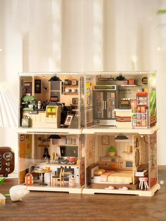 妙趣空间微缩世界积木小屋#微缩场景 #积木 #儿童玩具 #礼物推荐 #微缩里的迷你世界