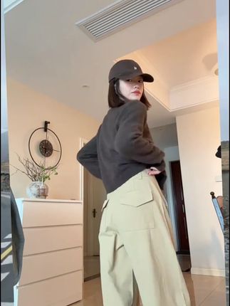 【优家同款】Miss sumeyY3920自制秋高腰遮跨显瘦 #穿出高级感 #百搭裤子 #显瘦遮肉 #品质女装 #轻奢女装