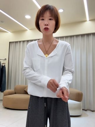 显瘦减龄百搭长袖打底衫女 #休闲百搭#品质女装#穿出高级感#面料柔软舒适#大码女装