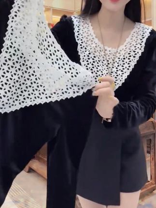 #内搭外穿都好看 #丝绒上衣 #高级感穿搭 #洋气减龄 #谁穿谁好看