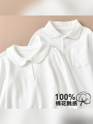 男女童长袖t恤秋装学院风POLO衫儿童装宝宝2025新款中小童上衣潮#儿童POLO衫 #春秋童装 #学院风 #2025新款 #时尚童装
