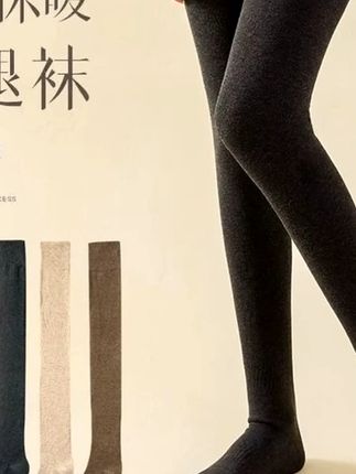 #显高显瘦显腿长 加长到大腿长筒大腿袜女秋冬款过膝袜防滑微压保暖长袜#春秋新款 #袜子 #长腿袜