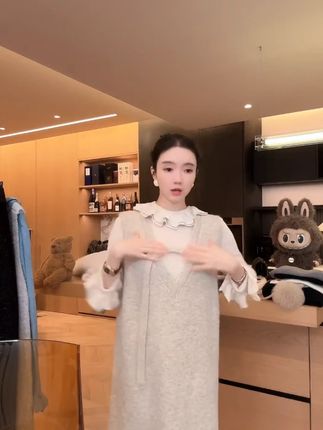 Zwinnie/詹维尼【花园领两件套】设计感轻奢秋冬套装 XH-WMY202502#穿出高级感 #连衣裙 #品质女装 #今天穿什么 #今日穿搭look