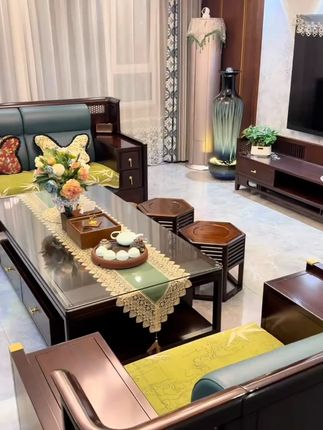 锦礼【45宽】阳离子高品质桌旗 荣曜花边 手工家用 桌布茶几布#桌旗推荐 #手工桌旗 #家用好物 #阳离子桌旗 #茶几布