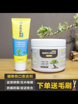 植物愈合剂盆景修剪扦插专用伤口愈伤膏树木桩口封口涂补剂防腐烂