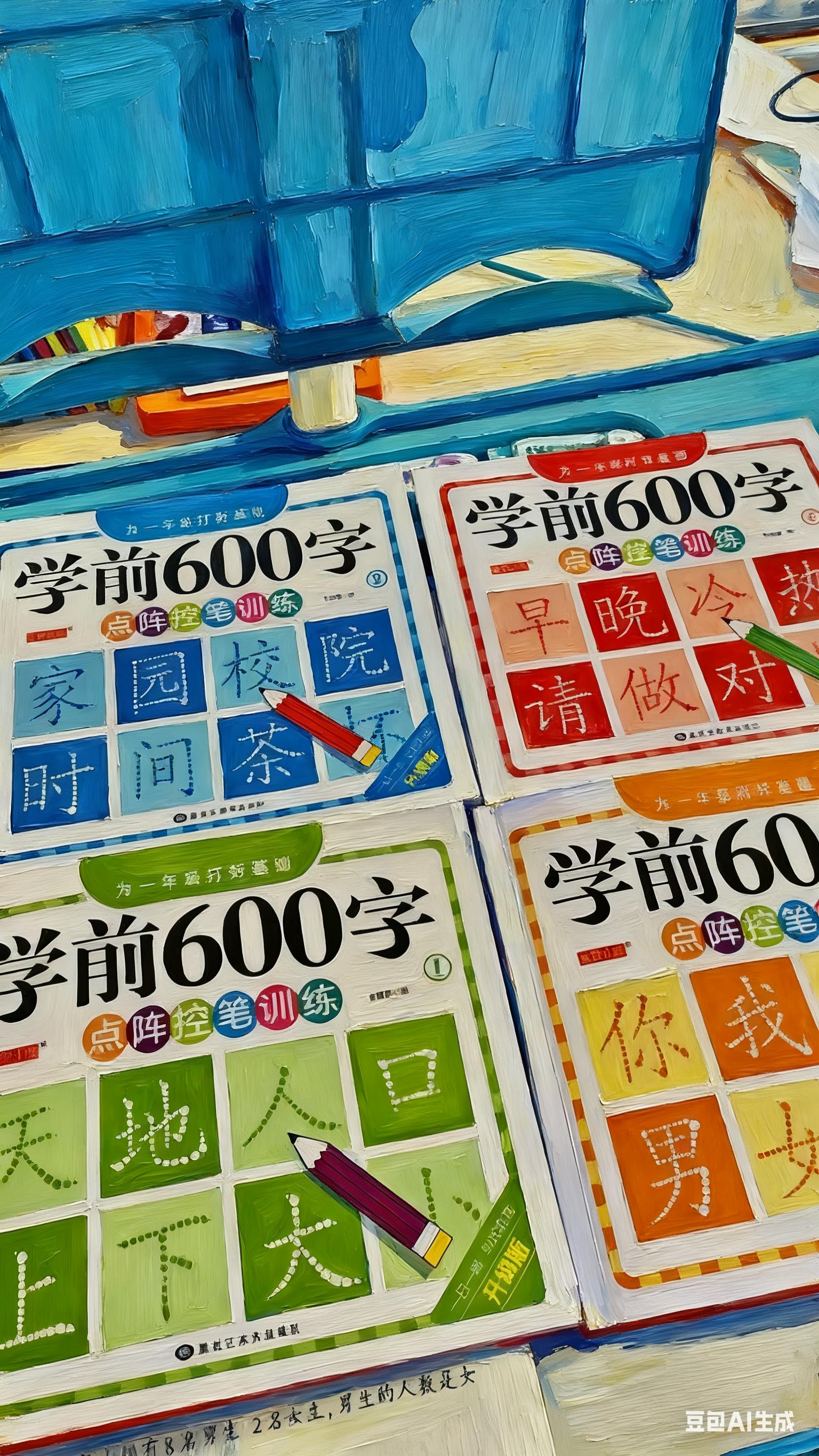 好物分享。【学前600字】幼小衔接点阵控笔练字帖把握孩子认字识字敏感期3-8岁
