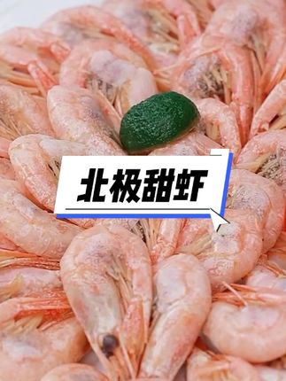 北极甜虾 新鲜速冻腹籽甜虾 #甜虾 #北极甜虾 #吃货必备 #腹籽甜虾 #美食分享