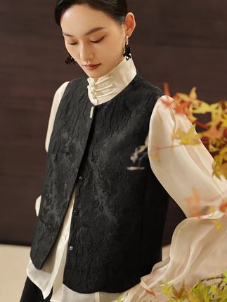如意连雲•RU YI LIAN YUN |霖诺波浪摆马甲 #东方美学 #新中式 #新中式马甲 #新品上新