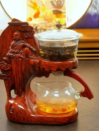 整套懒人玻璃磁吸出水自动茶具套装高端全套家用简约泡茶壶 #召唤茶友 #玻璃茶具 #茶生活 #高端茶器