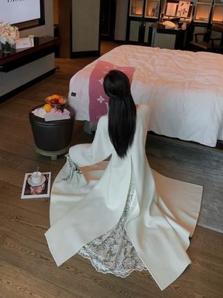 【 长款双面呢羊毛大衣外套女秋冬 #高级感穿搭 #谁穿谁好看 #显瘦穿搭 #ootd穿搭 #优雅气质#面料柔软舒适 @抖加🔥上热门🔥dou+🔥热点宝 @抖音