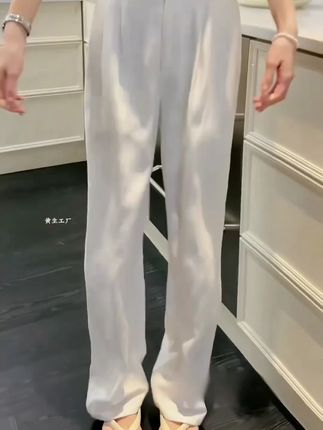 纯亚麻阔腿裤女2025年夏季直筒休闲长裤时尚百搭宽松薄款棉. #夏季新款 #显高显瘦显腿长 #百搭裤子 #面料舒适透气 #穿出高级感