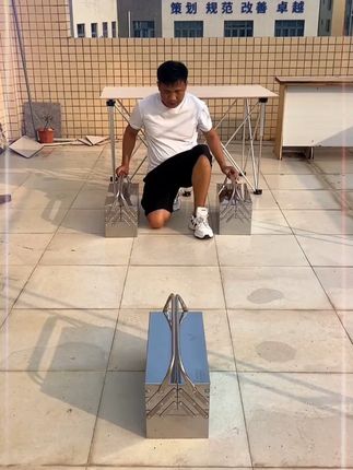 不锈钢工具箱三层折叠家用工业收纳盒五金工具箱#高性能实用工具#五金工具 #结实耐用 #多层工具收纳箱