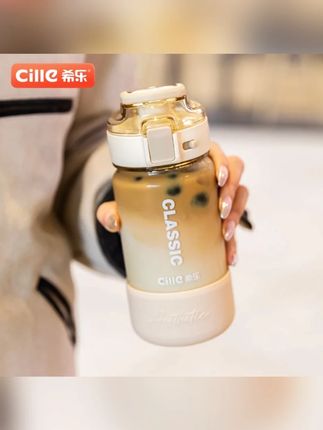 CILLE希乐女生高颜值儿童水壶大容量男学生吸管杯便携防摔随手杯#水杯 #水杯推荐 #吸管杯 #随手杯 #大容量水杯