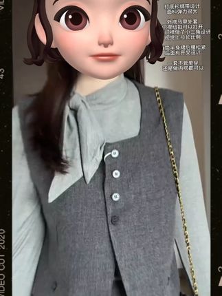 2025流行复古休闲风套装裙女秋季新款马甲打底衫半身裙三件套 温柔穿搭 #不露腿套装#梨形身材#气质穿搭 #高个子女生
