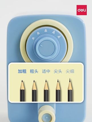 得力粗头小学生省力手摇削笔器自动进铅防摔简单小型自动卷笔刀得力粗头小学生省力手摇削笔器自动进铅防摔简单小型自动卷笔刀