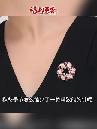 【紫气东来】秋冬2025新款紫荆花胸针高级感配饰轻奢高颜值节日礼物#秋冬胸针 #紫荆花胸针 #高级感配饰 #轻奢胸针 #节日礼物