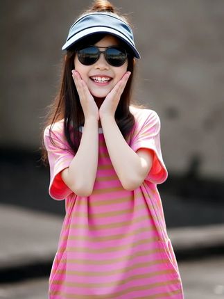 女童短袖连衣裙2025夏装儿童中长款t恤裙中大童夏季运动 #女童短袖连衣裙 #夏季运动