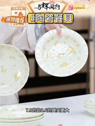 家用陶瓷餐具 #家用陶瓷餐具 #陶瓷餐具 #釉下彩餐具 #菜盘子 #好物推荐
