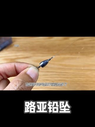 新型多功能铅坠,可搭配卡罗钓组,还能当作助投器,也可以当作自由铅#路亚铅坠 #卡罗钓组绑法 #自由钓组铅坠 #路亚小配件