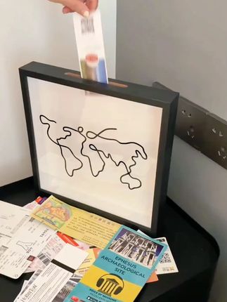 各种有纪念意义的票根都放进这个票根相框,即收纳又装饰还有趣#相框 #家居好物 #装饰画 #种草好物